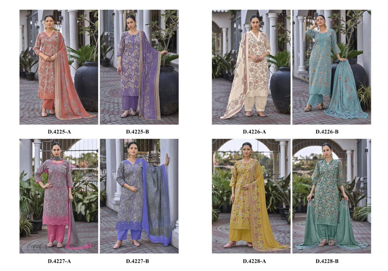 MEHAR By Rivaa 4225 Series Beautiful Pakistani Suits Colorful Stylish Fancy Casual Wear Lawn Digital Print Dresses At Wholesale Price